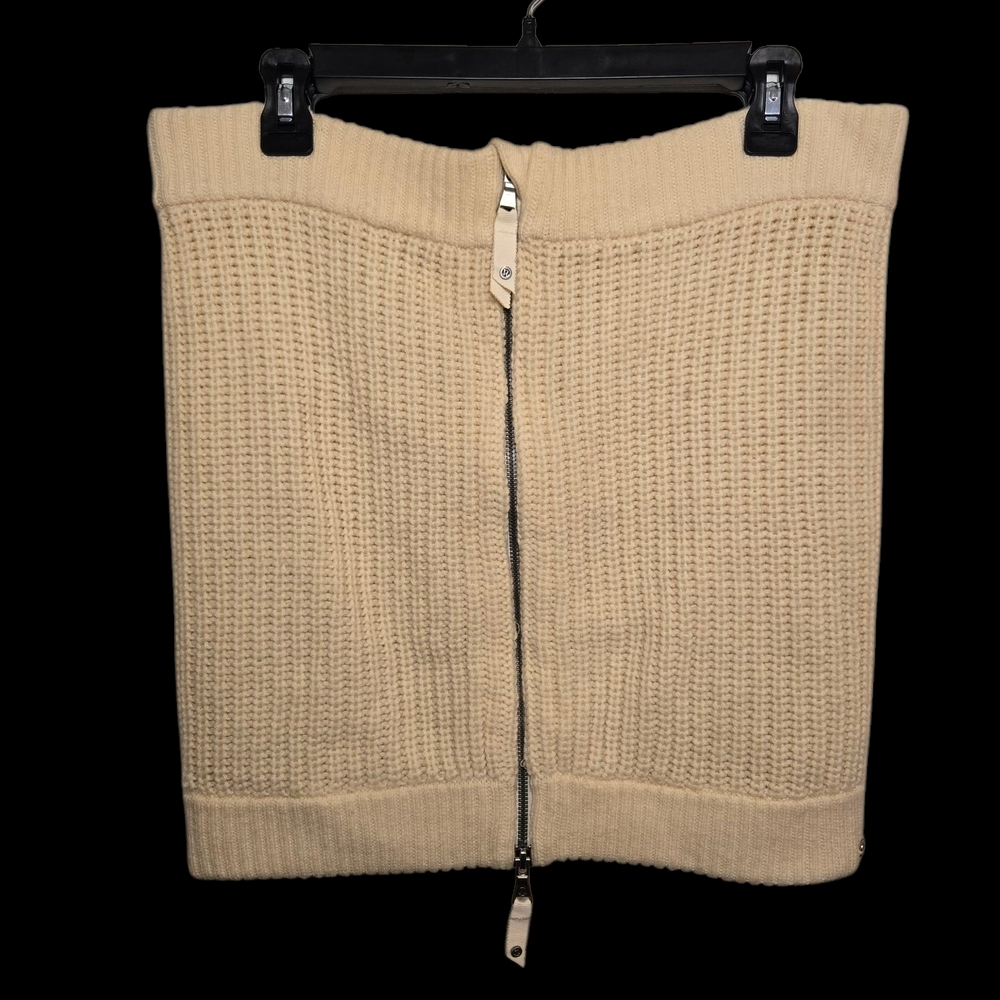 Lululemon Cream Ribbed Pencil Skirt Mini